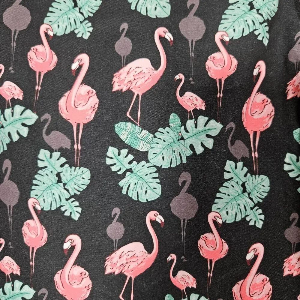 Retromarine NY Mens‎ Size 32 Swim Trunks Shorts Flamingo Print Mesh Lined NWT